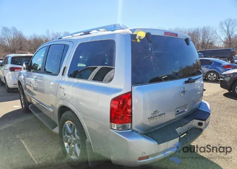 2013 Nissan Armada Platinum z USA, uszkodzony, nr VIN 5N1AA0NE8DN604745